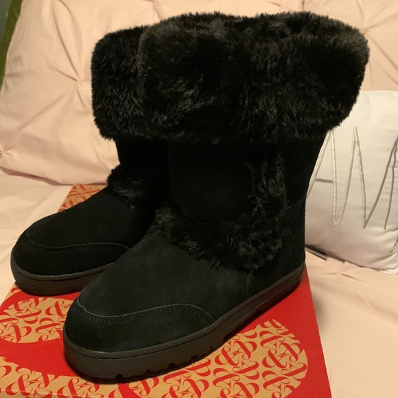 Style&co black suede boots new in box - Picture 2 of 9